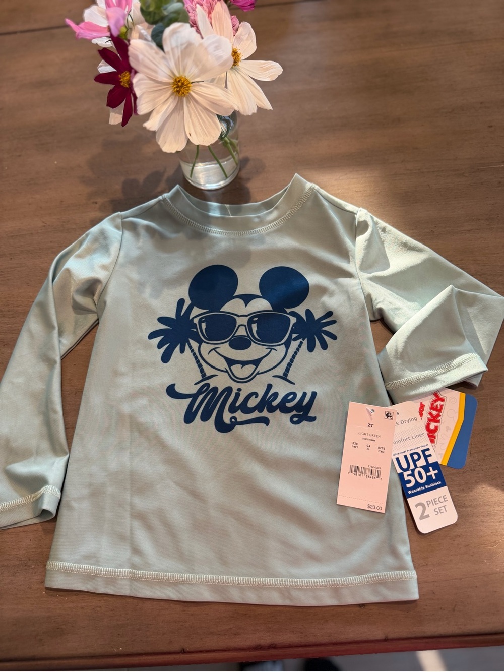Mickey 2T UPF 50+ Rash Guard Top
